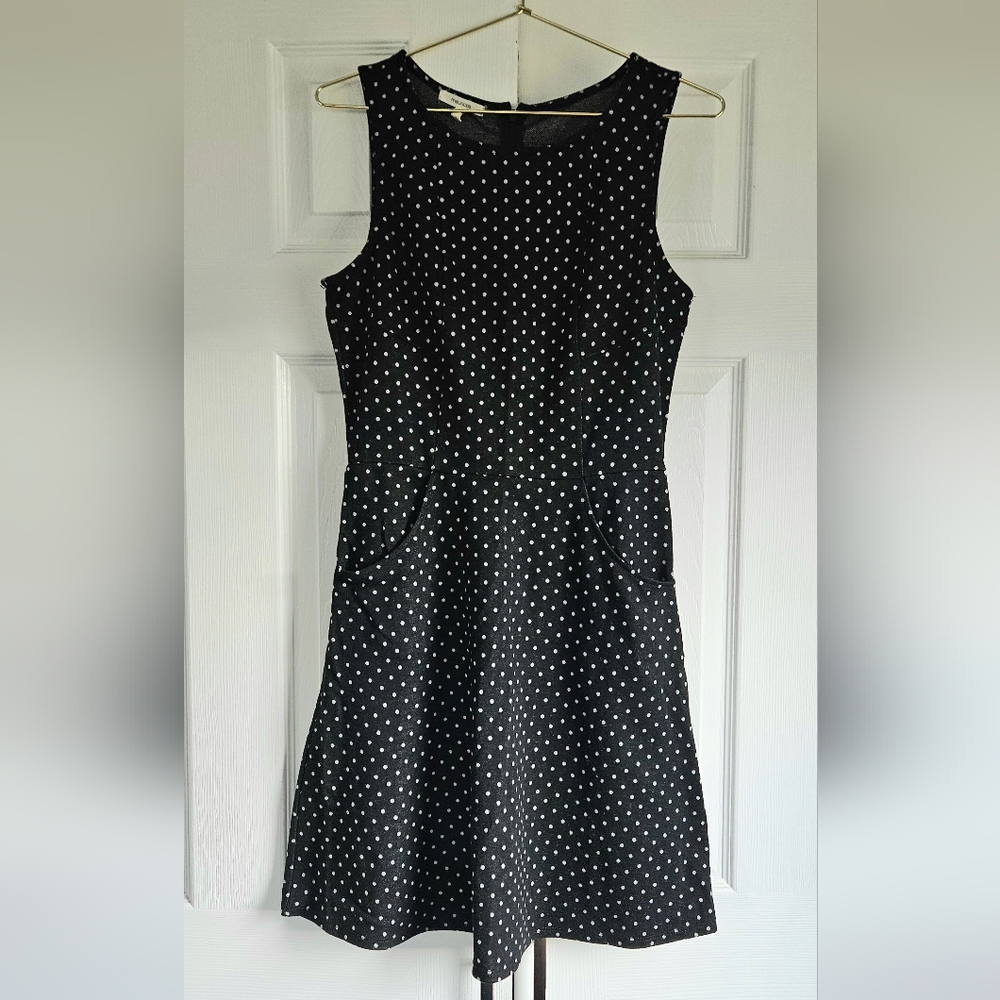Maurices Black and White Polka Dot Mini Dress